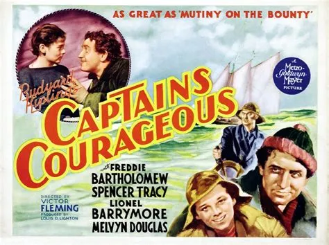 Captains Courageous,  a Tale of Nautical Adventure and Unlikely Friendship!